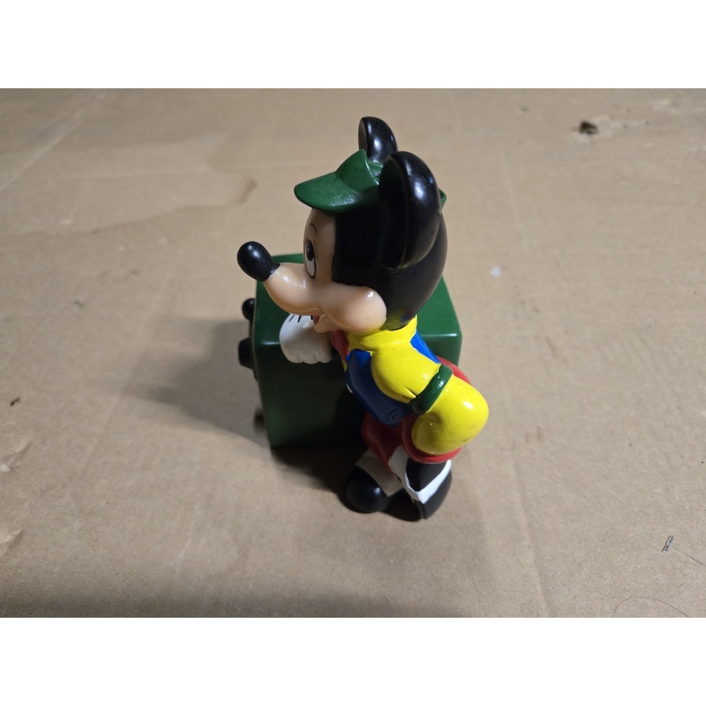 Vintage Disney Banker Mickey Mouse Plastic‎ Coin Money Piggy Bank Safe - Picture 4 of 6